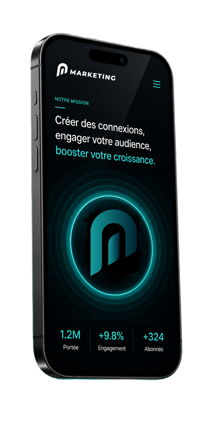 Application MI Marketing sur smartphone